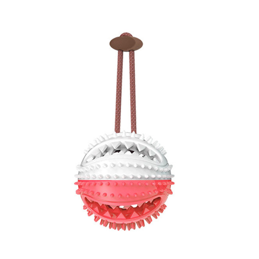 Silicon Suction Cup Dog Toy - Interactive Tug Chew Ball