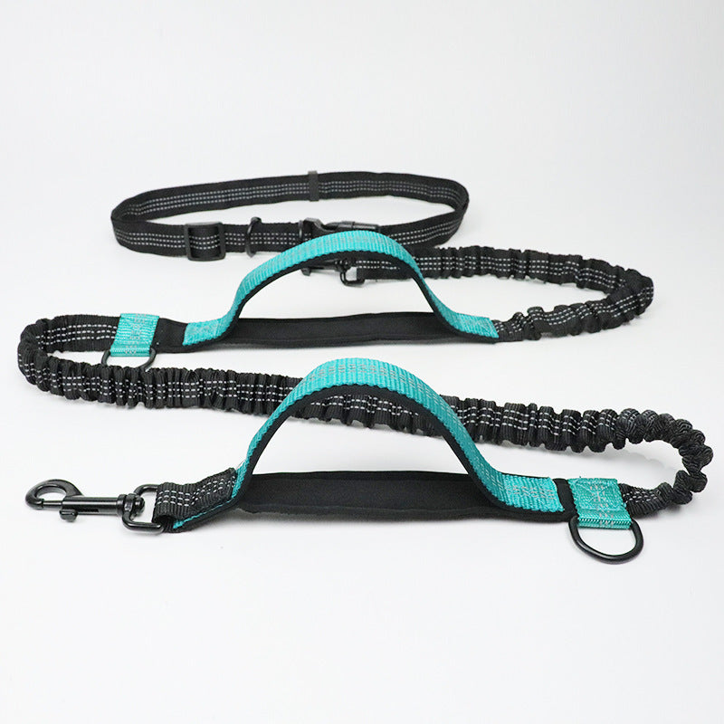 Elastic Hands-Free Dog Leash - Reflective Running Belt