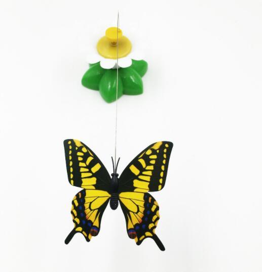 Interactive Rotating Butterfly Cat Toy - Battery Fun