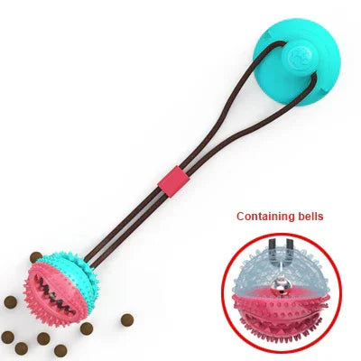 Silicon Suction Cup Dog Toy - Interactive Tug Chew Ball - TailTastic Store