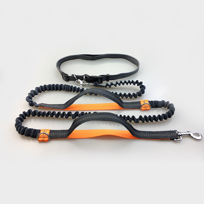 Elastic Hands-Free Dog Leash - Reflective Running Belt