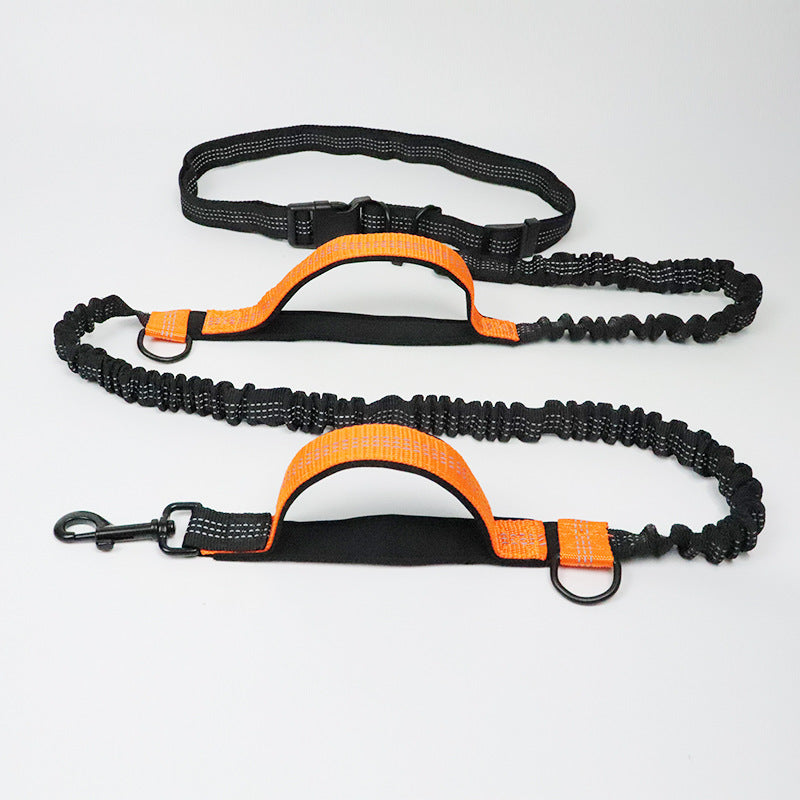 Elastic Hands-Free Dog Leash - Reflective Running Belt
