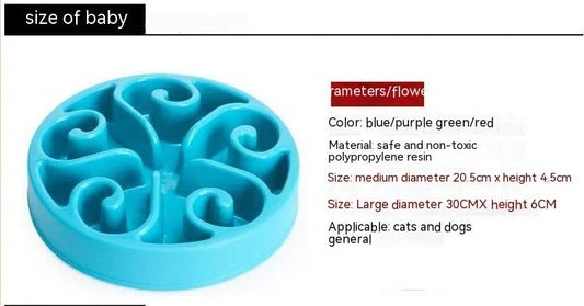 Slow Feeding Dog Bowl - Anti-Gulp Pet Feeder - TailTastic Store