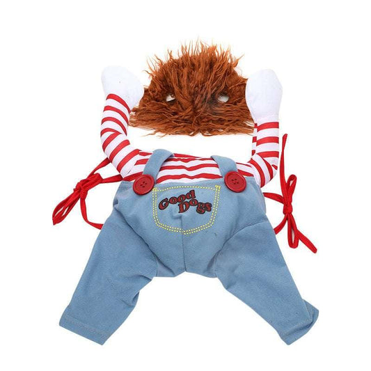 Chucky Halloween Dog Costume - Scary Pet Outfit - TailTastic Store