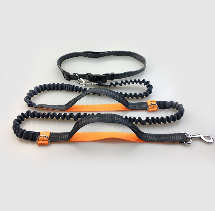 Elastic Hands-Free Dog Leash - Reflective Running Belt