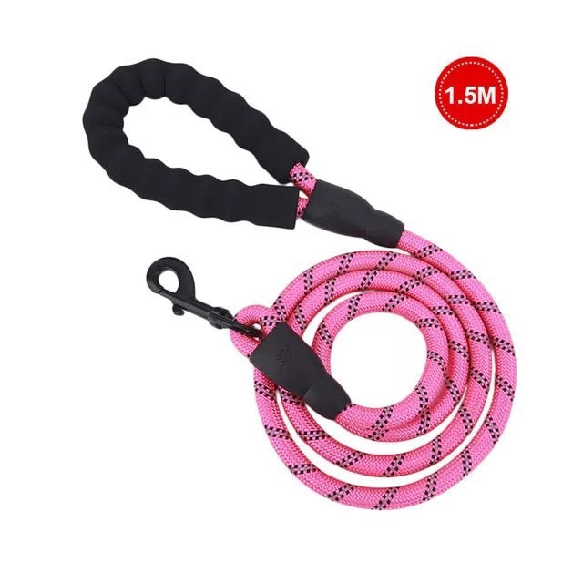Reflective 1.5m Dog Walking Leash - Padded Handle