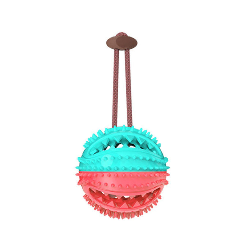 Silicon Suction Cup Dog Toy - Interactive Tug Chew Ball