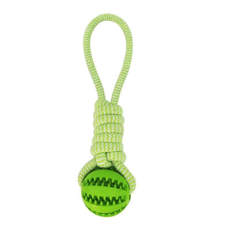 Interactive Dog Ball Toy - Durable Tug Chew with Rope