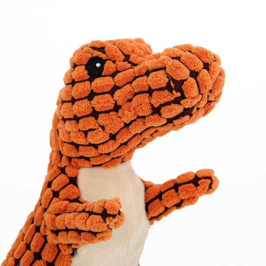 Dinosaur Plush Pet Toy - Squeaky Chew for Dogs - TailTastic Store