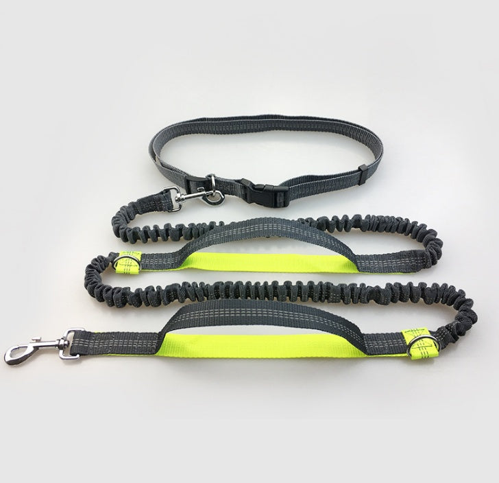 Elastic Hands-Free Dog Leash - Reflective Running Belt