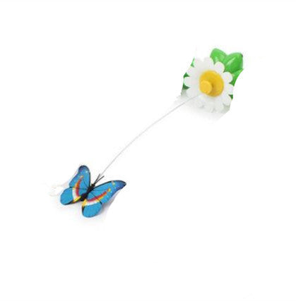 Interactive Rotating Butterfly Cat Toy - Battery Fun