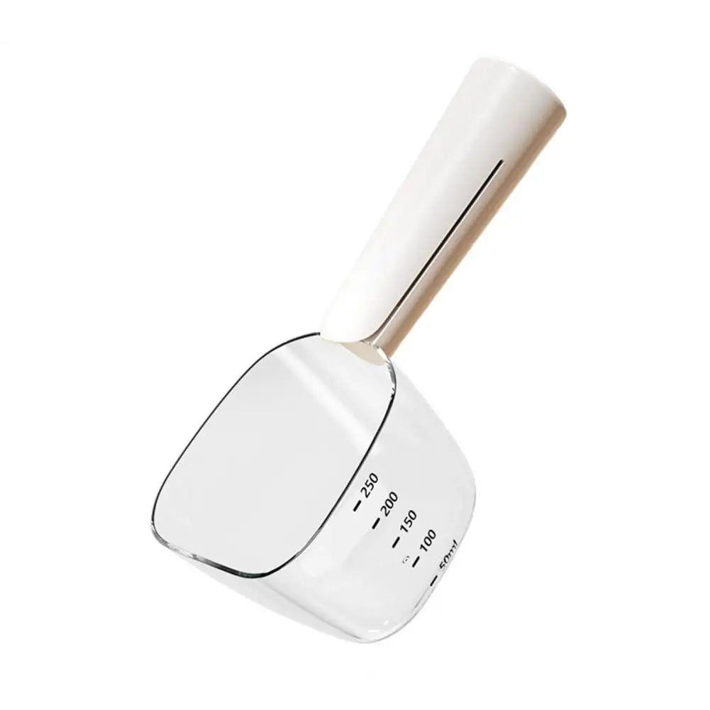 Pet Food Measuring Scoop – 2-in-1 Cup with Long Handle (250ml/1 Cup)