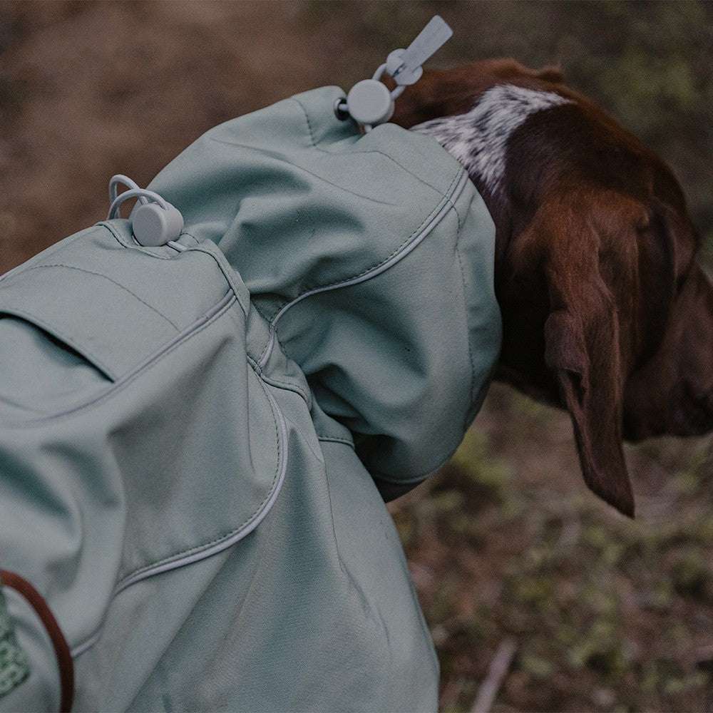 Basil Green-soft shell jacket Outdoor