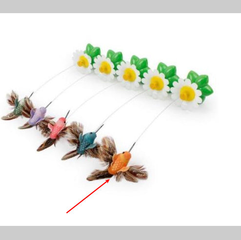 Interactive Rotating Butterfly Cat Toy - Battery Fun