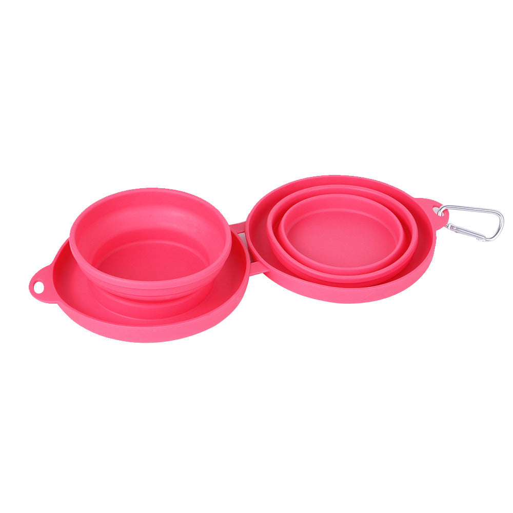 Durable Collapsible Travel Dog Bowls - Portable Pet Feeding Set