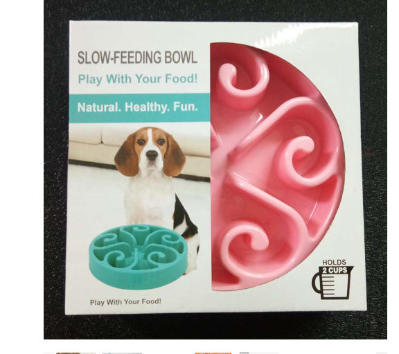 Slow Feeding Dog Bowl - Anti-Gulp Pet Feeder