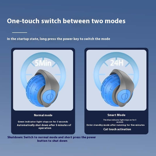 Electric Rolling Cat Ball Toy - Smart Interactive Play - TailTastic Store