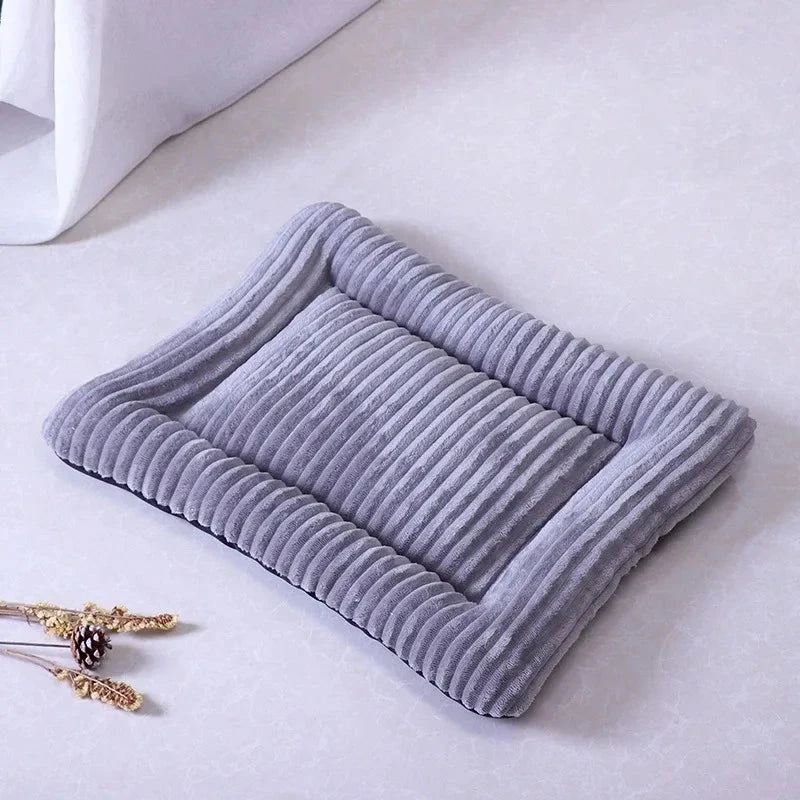 Soft Pet Bed & Mat, Cozy Easy‑Care Lounge for Cats & Dogs Beds TailTastic Store Grey S CHINA