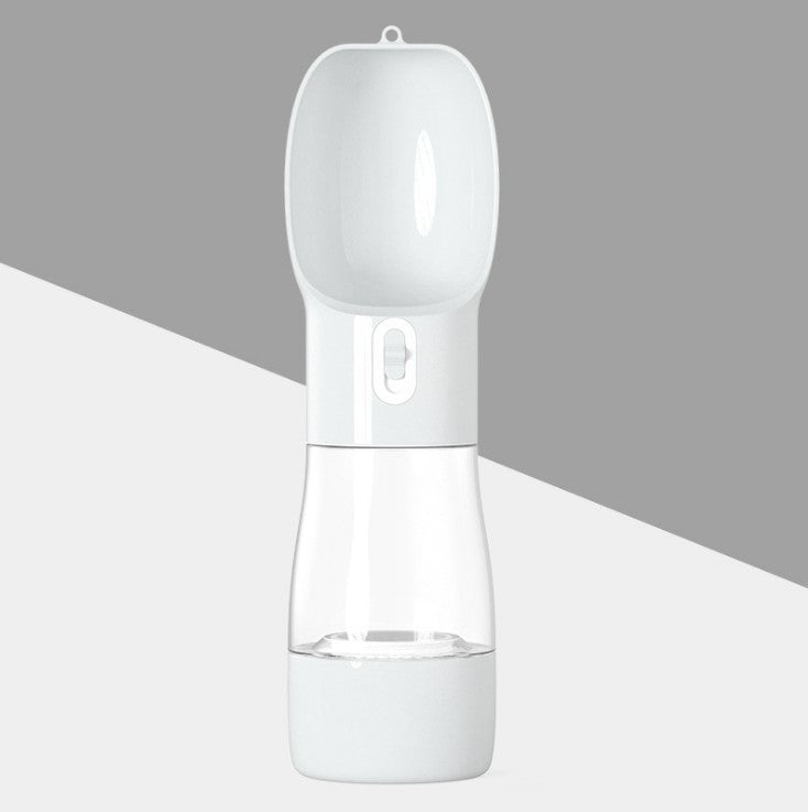 Portable Pet Water Bottle - 2-in-1 Travel Dog Cat Bottle with Food Container