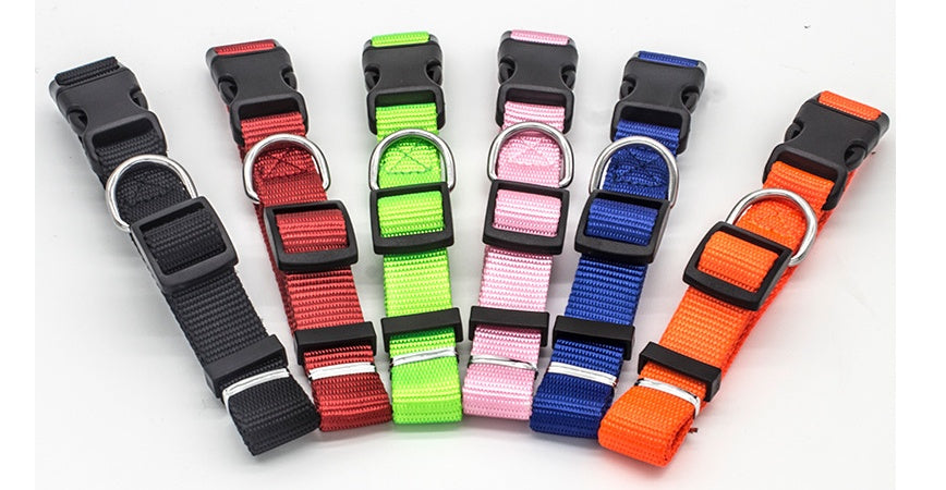 Adjustable Puppy Collar - Soft Nylon Collar for Puppies, Small Dogs and Cats