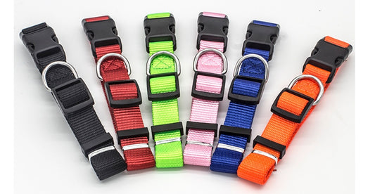 Adjustable Puppy Collar - Soft Nylon Collar for Puppies, Small Dogs and Cats