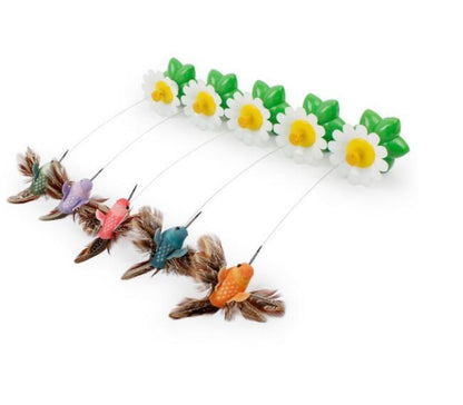 Interactive Rotating Butterfly Cat Toy - Battery Fun
