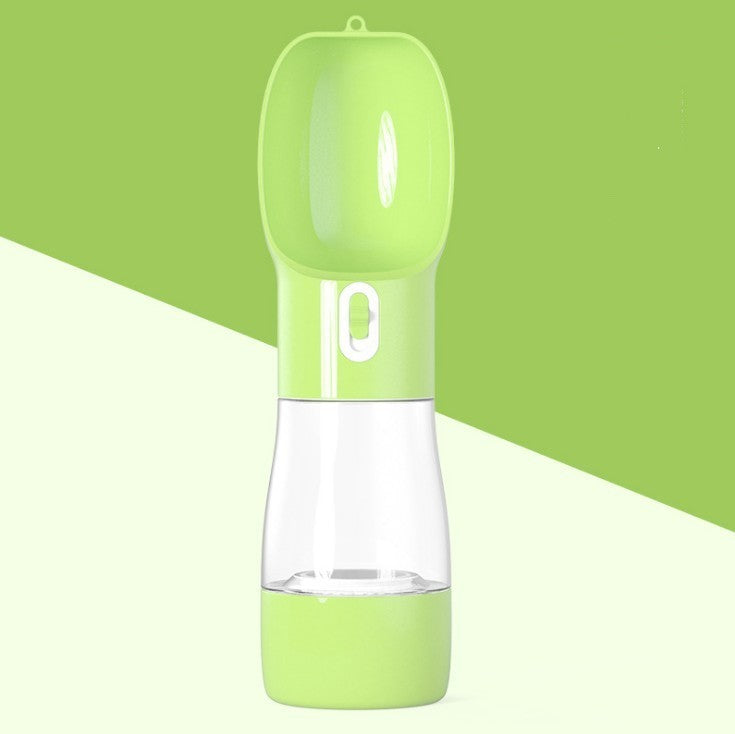 Portable Pet Water Bottle - 2-in-1 Travel Dog Cat Bottle with Food Container