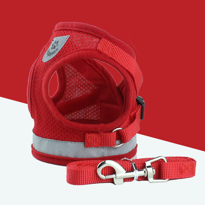 Breathable Reflective Cat Harness & Leash Set