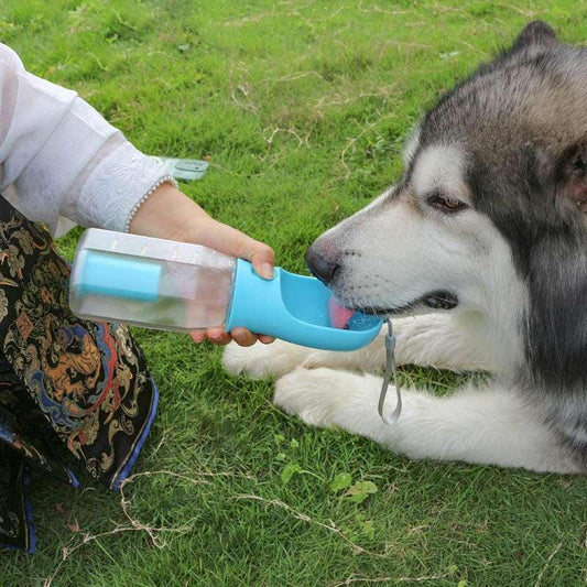 Multifunction Pet Travel Bottle - Portable Water Dispenser - TailTastic Store