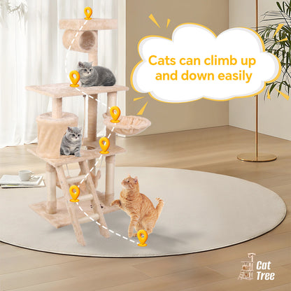 Cat Climbing Frame – Multi-Level Cat Tree - TailTastic Store