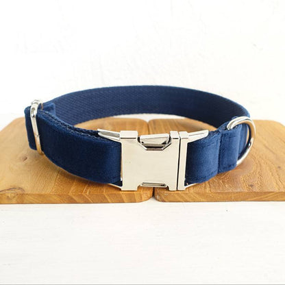 Blue  Dog Collar Set | Adjustable Leash & Bow Tie | Quality Pet Accessories
