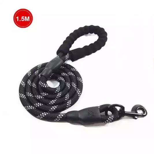 Reflective 1.5m Dog Walking Leash - Padded Handle