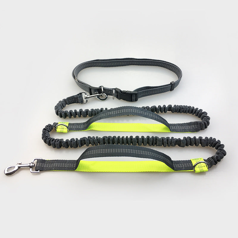 Elastic Hands-Free Dog Leash - Reflective Running Belt