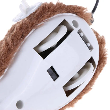Spring‑Powered Plush Mouse – Interactive Mechanical Toy for Cats