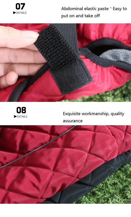 Fleece Dog Jacket – Autumn Winter Reflective Coat for Large Dogs