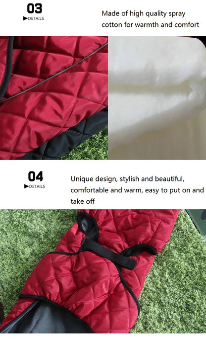 Fleece Dog Jacket – Autumn Winter Reflective Coat for Large Dogs