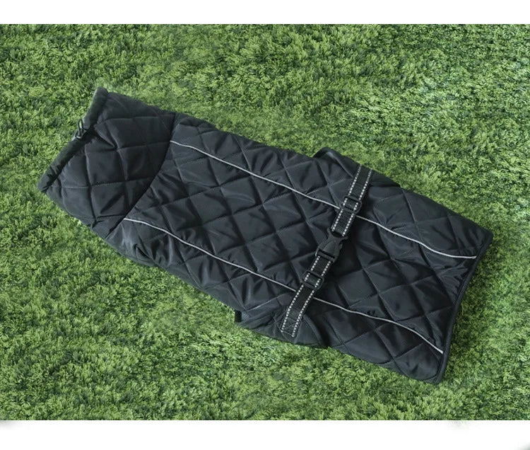 Fleece Dog Jacket – Autumn Winter Reflective Coat for Large Dogs