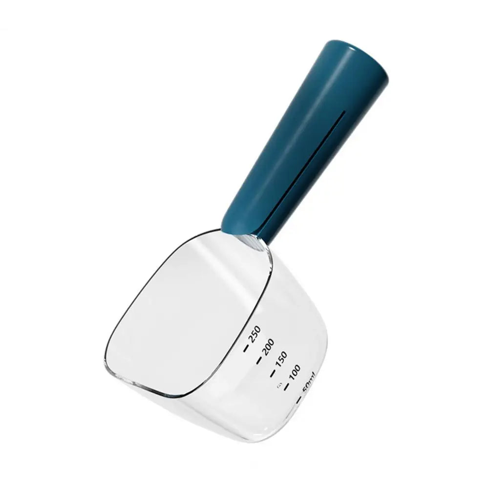 Pet Food Measuring Scoop – 2-in-1 Cup with Long Handle (250ml/1 Cup)