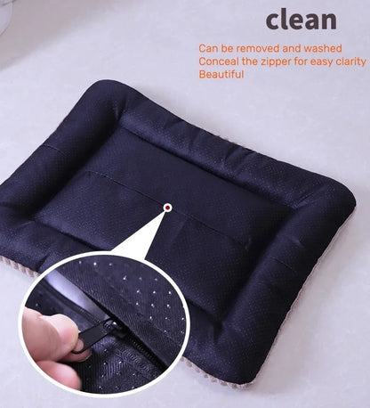 Soft Pet Bed & Mat, Cozy Easy‑Care Lounge for Cats & Dogs