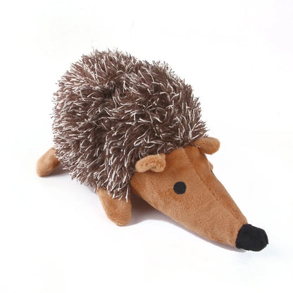 Plush Hedgehog Sound Toy - Interactive Chew & Teeth‑Cleaning Toy for Dogs & Cats
