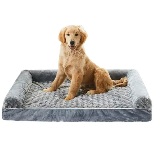 Detachable Plush Dog Bed Mat – Comfortable