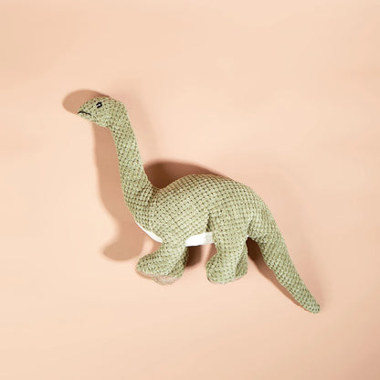 Dinosaur Squeaky Dog Toy - Soft Plush Chew Toy for Small, Medium & Large Dogs