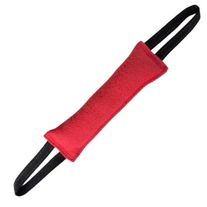 Dog Bite Tug Toy - Durable Flax Training Stick with Non-Slip Rope Handles