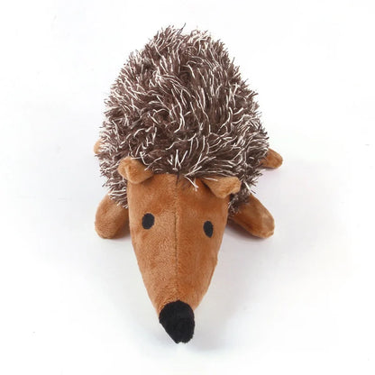 Plush Hedgehog Sound Toy - Interactive Chew & Teeth‑Cleaning Toy for Dogs & Cats