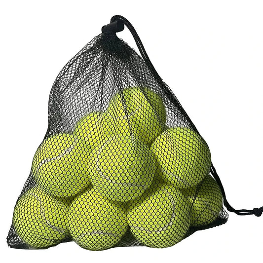 Dog Tennis Balls 12-Pack – Durable Rubber Fetch Balls with Mesh Carry Bag Dog toys TailTastic Store 