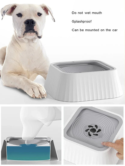 No-Spill Dog Water Bowl - Floating Plate Slow Feeder with Anti-Splash Design Accessories TailTastic Store 