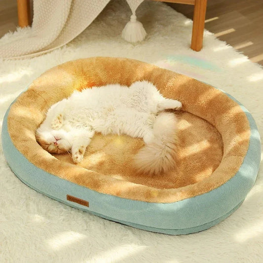 Non‑Slip Winter‑Warm Pet Bed, Removable, Washable Kennel for Cats & Small Dogs Beds Kimpets 