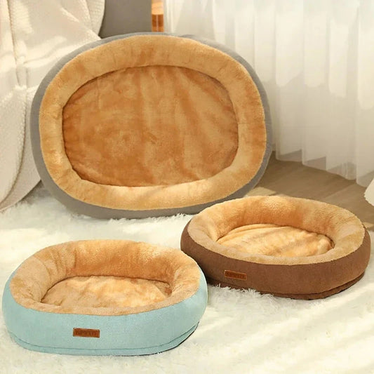 Non‑Slip Winter‑Warm Pet Bed, Removable, Washable Kennel for Cats & Small Dogs Beds Kimpets 
