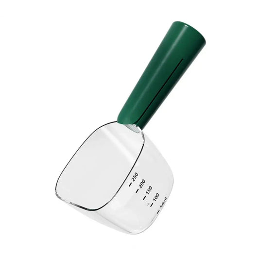 Pet Food Measuring Scoop – 2-in-1 Cup with Long Handle (250ml/1 Cup) Accessories TailTastic Store Green 
