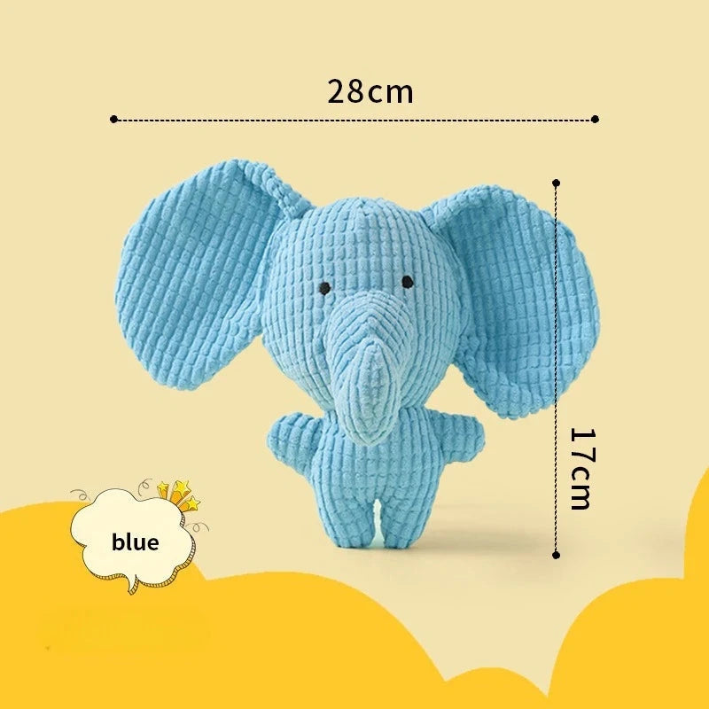 Plush Duck Squeaky Dog Toy – Bite-Resistant Chew Toy for All Dogs Dog toys TailTastic Store elephant 